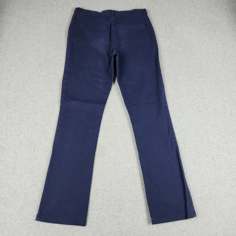 The Childrens Place Chino Pants Kids 16 Navy Blue Cotton Stretch Straight Leg